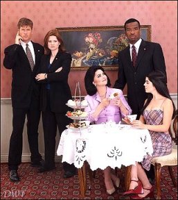 The First Lady with her Entourage
