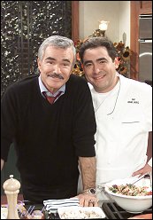Burt Reynolds and Emeril Lagasse