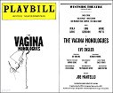 Vagina Monologues Playbill